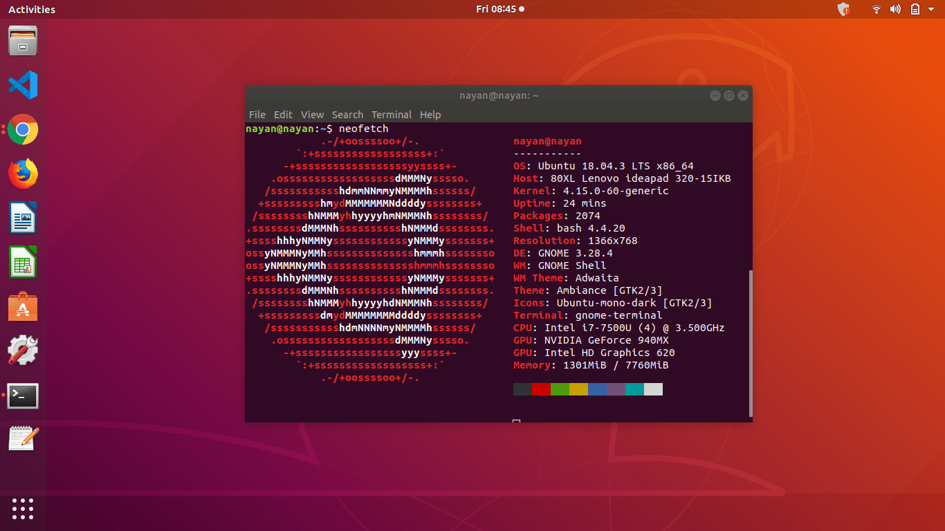 ubuntu show cpu usage